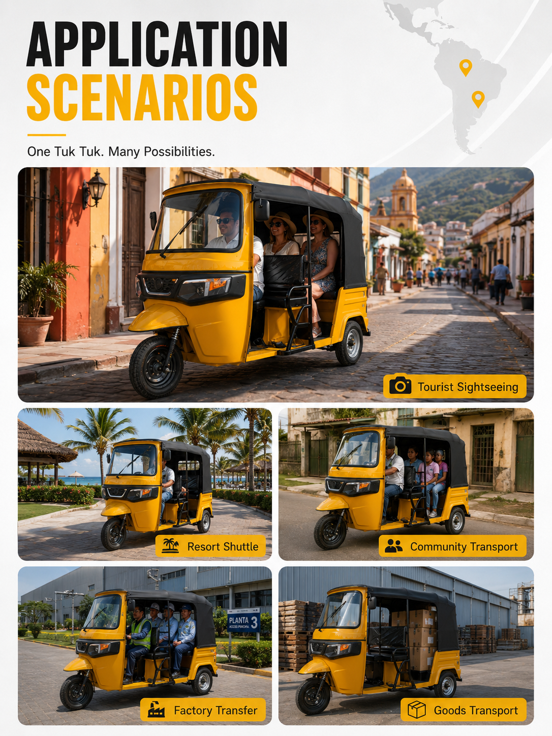 Standard Single-Row Electric Tuk Tuk 3+1 detail image 4