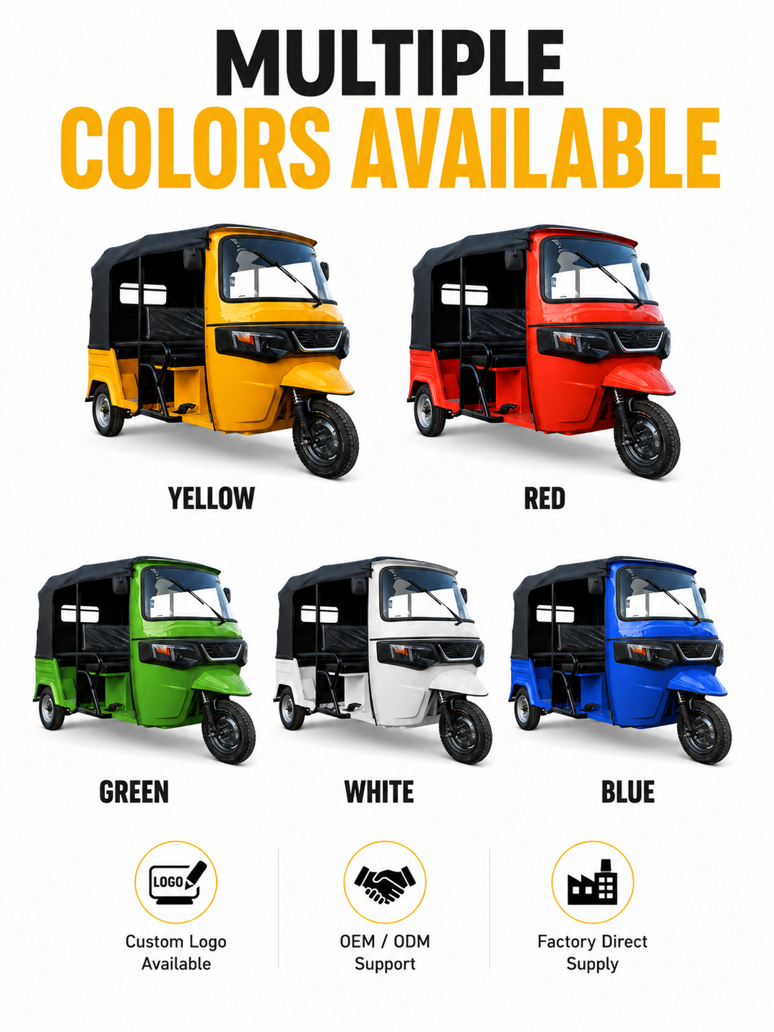 Standard Single-Row Electric Tuk Tuk 3+1 detail image 6