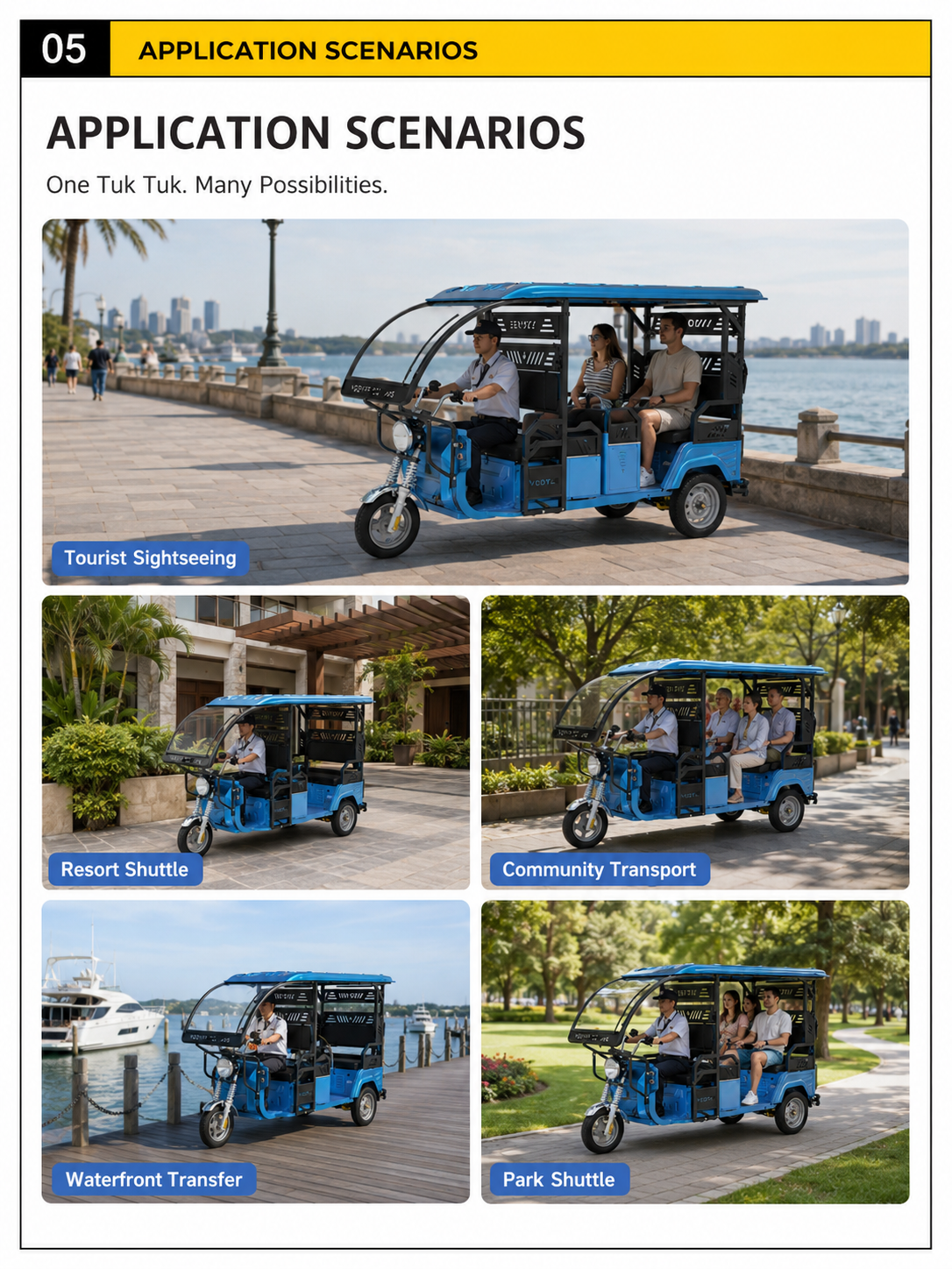 L3 Deluxe Electric Passenger Tuk Tuk detail image 4